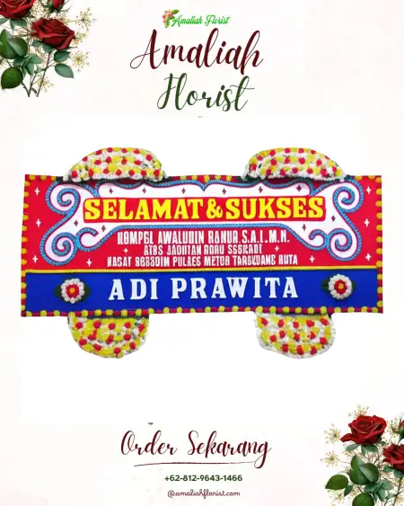 Papan Bunga Ucapan Selamat Waruk